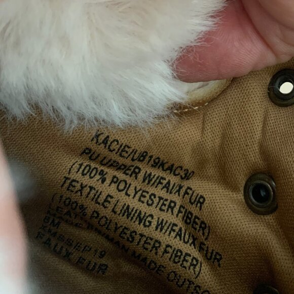 UNIONBAY TAN BOOTS WITH FAUX FUR SIZE 8M - Picture 7 of 8